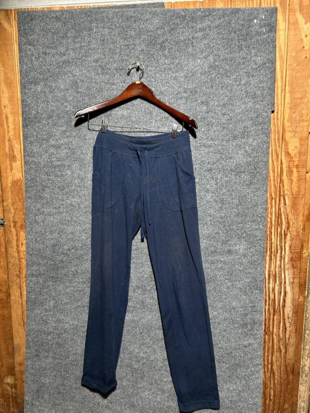 Athletic Works Sweatpants Womens XS Blue Straight Leg Drawstring Lounge Pants